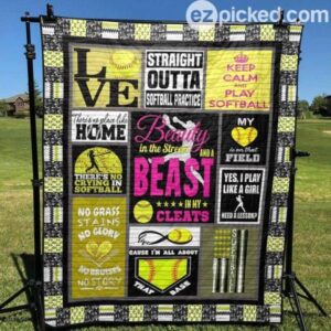 Beauty In The Streets And A Beast In My Cleats Quilt Blanket Yld9  Quilt